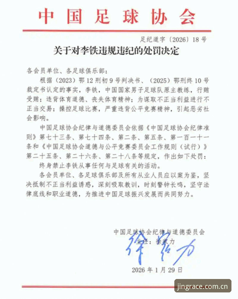 17人终身禁足、48人五年或以下，这份足协罚单为何值得乐竞体育老用户逐条细看？